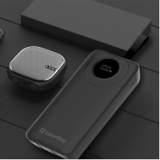Батарея универсальная ColorWay 30 000 mAh EnergyPlus PD/18W, QC3.0/22.5W, Black (CW-PB300LPB4BK-PDD) - Фото