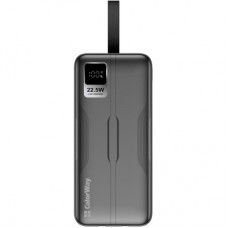 Батарея универсальная ColorWay 50 000 mAh PD/18W, QC3.0/22.5, Digital Display, Black (CW-PB500LPC5BK-PDD) - Фото