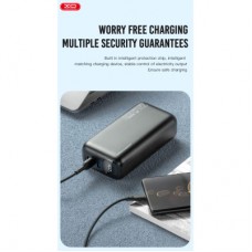 Батарея універсальна XO 30000mAh, PD/20W, QC/22.5W, black (PR200_Black) - Фото