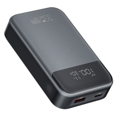 Батарея універсальна XO 10000 mAh, PD/30W, QC/22.5W, PPS/33W, black (PR232_Black)