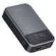 Батарея універсальна XO 10000 mAh, PD/30W, QC/22.5W, PPS/33W, black (PR232_Black)