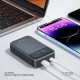 Батарея універсальна XO 10000 mAh, PD/30W, QC/22.5W, PPS/33W, black (PR232_Black)