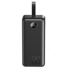 Батарея универсальная XO 30000mAh, PD/20W, QC/22.5W, with light, black (PR240_Black) - Фото