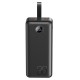 Батарея универсальная XO 30000mAh, PD/20W, QC/22.5W, with light, black (PR240_Black)