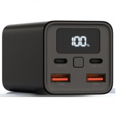 Батарея універсальна XO 20000 mAh, PD/65W for laptop, QC/22.5W, black (PB97_Black) - Фото