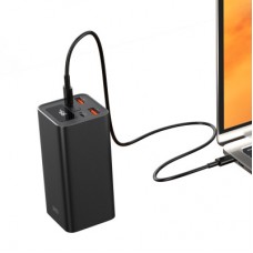 Батарея універсальна XO 20000 mAh, PD/65W for laptop, QC/22.5W, black (PB97_Black) - Фото