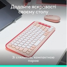 Комплект Logitech POP Icon Combo Bluetooth UA Rose (920-013142) - Фото