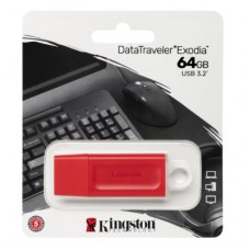 USB флеш накопитель Kingston 64GB DataTraveler Exodia Red USB 3.2 Gen 1 (KC-U2G64-7GR) - Фото