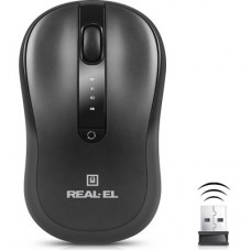 Мышка REAL-EL RM-450W Wireless/Bluetooth Black/Gray (EL123200046) - Фото