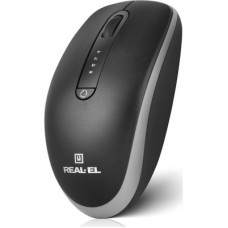 Мышка REAL-EL RM-455W Wireless/Bluetooth Black/Gray (EL123200047) - Фото
