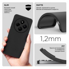 Чохол для мобільного телефона Armorstandart Matte Slim Fit Xiaomi Redmi 14C 4G / Poco C75 Camera cover Black - Фото