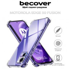 Чохол для мобільного телефона BeCover Anti-Shock Motorola Edge 50 Fusion Clear (712307) - Фото
