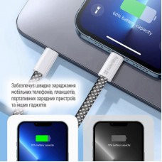 Дата кабель USB-C to USB-C 1.0m 60W 3.0А black ColorWay (CW-CBPDCC061-BK) - Фото