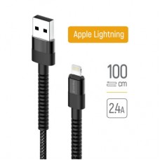 Дата кабель USB-C to Lightning 1.0m 2.4А black ColorWay (CW-CBUL063-BK) - Фото