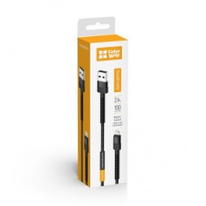 Дата кабель USB-C to Lightning 1.0m 2.4А black ColorWay (CW-CBUL063-BK) - Фото