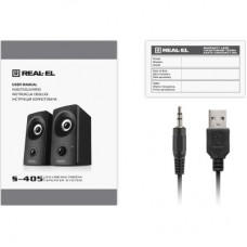Акустична система REAL-EL S-405 USB Black (EL121100016) - Фото