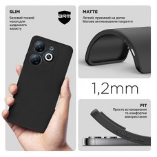 Чохол для мобільного телефона Armorstandart Matte Slim Fit Infinix Smart 8 Camera cover Black (ARM73224) Чохол для мобільного телефона Armorstandart Matte Slim Fit Infinix Smart 8 Camera cover Black (ARM73224) - Фото