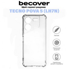 Чохол для мобільного телефона BeCover Anti-Shock Tecno POVA 5 (LH7n) Clear (710857) - Фото