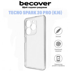 Чохол для мобільного телефона BeCover Tecno Spark 20 Pro (KJ6) Transparancy (710907) - Фото
