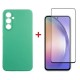 Чохол для мобільного телефона Dengos Kit for Samsung Galaxy A54 5G case + glass (Mint) (DG-KM-43)