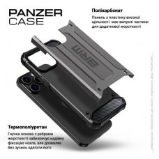 Чохол для мобільного телефона Armorstandart Panzer Apple iPhone 15 Pro Grey (ARM75645) Чохол для мобільного телефона Armorstandart Panzer Apple iPhone 15 Pro Grey (ARM75645) - Фото