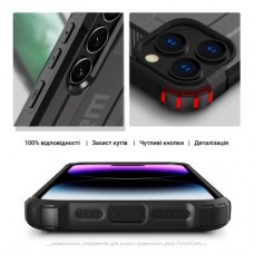 Чохол для мобільного телефона Armorstandart Panzer Apple iPhone 15 Pro Grey (ARM75645) Чохол для мобільного телефона Armorstandart Panzer Apple iPhone 15 Pro Grey (ARM75645) - Фото