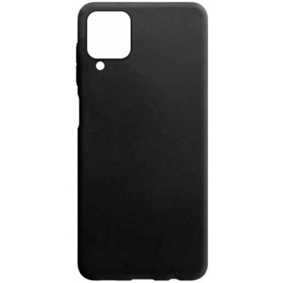 Чохол для мобільного телефона Drobak Liquid Silicon Case для Samsung Galaxy A12 Black (707011)