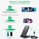 Зарядний пристрій Choetech 15W Fast Wireless Charging Stand 2coils black (T555-F-BK)