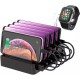 Зарядний пристрій Choetech 6xUSB 68 W Charing Station (6xUSB-A) 2xMicroUSB 2xLighting 2xUCB-C (Q3008-EU-BK)
