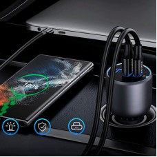 Зарядний пристрій Ugreen 3xUSB 130 W (2xUSB-C+USB-A) QC3.0 (EC705) (35025) - Фото