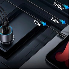Зарядний пристрій Ugreen 3xUSB 130 W (2xUSB-C+USB-A) QC3.0 (EC705) (35025) - Фото