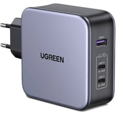 Зарядний пристрій Ugreen 3xUSB 140 W (2xUSB-C+USB-A) Gan CD289 with C to Cable 1.5m (90549) - Фото