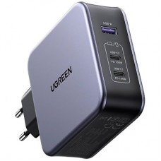 Зарядний пристрій Ugreen 3xUSB 140 W (2xUSB-C+USB-A) Gan CD289 with C to Cable 1.5m (90549) - Фото