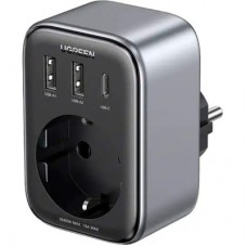 Зарядний пристрій Ugreen 3xUSB 30 W Outlet Extender (2xUSB-A+USB-C) CD314 (90613) - Фото