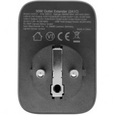 Зарядний пристрій Ugreen 3xUSB 30 W Outlet Extender (2xUSB-A+USB-C) CD314 (90613) - Фото