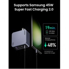 Зарядний пристрій Ugreen 4xUSB 160 W (3xUSB-C + USB-A) Gan Nexode Pro X763 (25877) - Фото