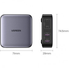 Зарядний пристрій Ugreen 4xUSB 65 W (2xUSB-C+2xUSB-A) Gan CD327 (90747) - Фото
