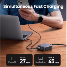 Зарядний пристрій Ugreen 4xUSB 65 W (2xUSB-C+2xUSB-A) Gan CD327 (90747) - Фото