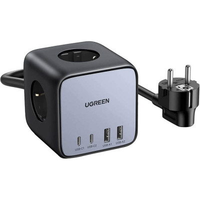 Зарядний пристрій Ugreen 4xUSB 65 W DigiNest Cube (2xUSB-C+2xUSB-A) CD268 (60113)