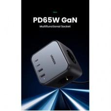 Зарядний пристрій Ugreen 4xUSB 65 W DigiNest Cube (2xUSB-C+2xUSB-A) CD268 (60113) - Фото