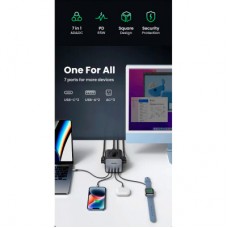 Зарядний пристрій Ugreen 4xUSB 65 W DigiNest Cube (2xUSB-C+2xUSB-A) CD268 (60113) - Фото
