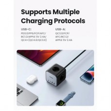Зарядний пристрій Ugreen 4xUSB 65 W DigiNest Cube (2xUSB-C+2xUSB-A) CD268 (60113) - Фото