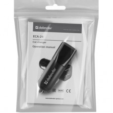 Зарядний пристрій Defender 2xUSB 12 W 2.1 A ECA-24 (83824) - Фото