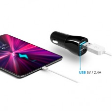 Зарядний пристрій Defender 2xUSB 12 W 2.1 A ECA-24 (83824) - Фото