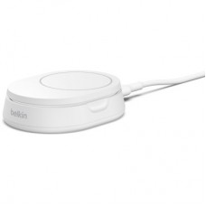 Зарядний пристрій Belkin 15W Magnetic Stand Qi2 20 W adapter USB-C white (WIA008VFWH) - Фото