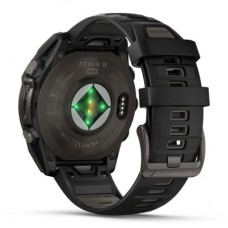 Смарт-годинник Garmin fenix 8 47 mm, Saph Solar, CrbnGry Ti/Blk, Blk/PblGryBnd (010-02906-11) Смарт-годинник Garmin fenix 8 47 mm, Saph Solar, CrbnGry Ti/Blk, Blk/PblGryBnd (010-02906-11) - Фото