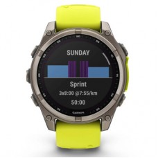 Смарт-годинник Garmin fenix 8 47 mm, Saph Solar, BareTi/Graphite, AmpYe/GrphBnd (010-02906-21) Смарт-годинник Garmin fenix 8 47 mm, Saph Solar, BareTi/Graphite, AmpYe/GrphBnd (010-02906-21) - Фото