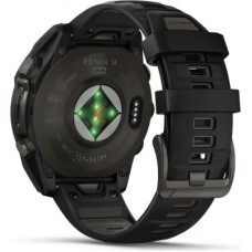 Смарт-годинник Garmin fenix 8 51 mm, Saph Solar, CrbnGry Ti/Blk, Blk/PblGryBnd (010-02907-11) Смарт-годинник Garmin fenix 8 51 mm, Saph Solar, CrbnGry Ti/Blk, Blk/PblGryBnd (010-02907-11) - Фото