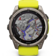 Смарт-годинник Garmin fenix 8 51 mm, Saph Solar, BareTi/Graphite, AmpYe/GrphBnd (010-02907-21) Смарт-годинник Garmin fenix 8 51 mm, Saph Solar, BareTi/Graphite, AmpYe/GrphBnd (010-02907-21) - Фото