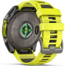 Смарт-годинник Garmin fenix 8 51 mm, Saph Solar, BareTi/Graphite, AmpYe/GrphBnd (010-02907-21) Смарт-годинник Garmin fenix 8 51 mm, Saph Solar, BareTi/Graphite, AmpYe/GrphBnd (010-02907-21) - Фото